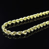 10K Yellow Gold 5MM Hollow Rope Chain