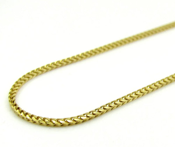 10K Yellow Gold 1.8MM Diamond Cut Franco Chain