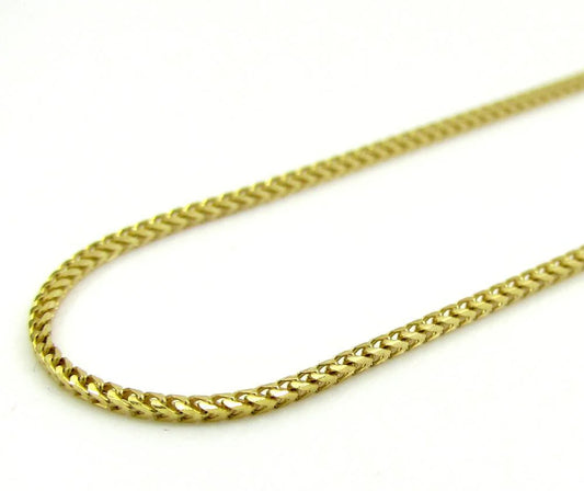 10K Yellow Gold 1.5MM Diamond Cut Franco Chain