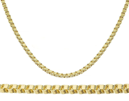 10K Yellow Gold 5.5MM Alexander Chain Necklace