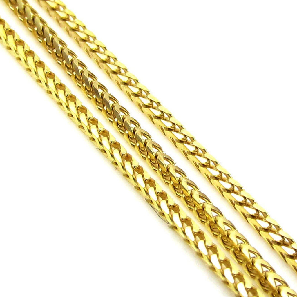 10K Yellow Gold 4MM Hollow Franco Chain