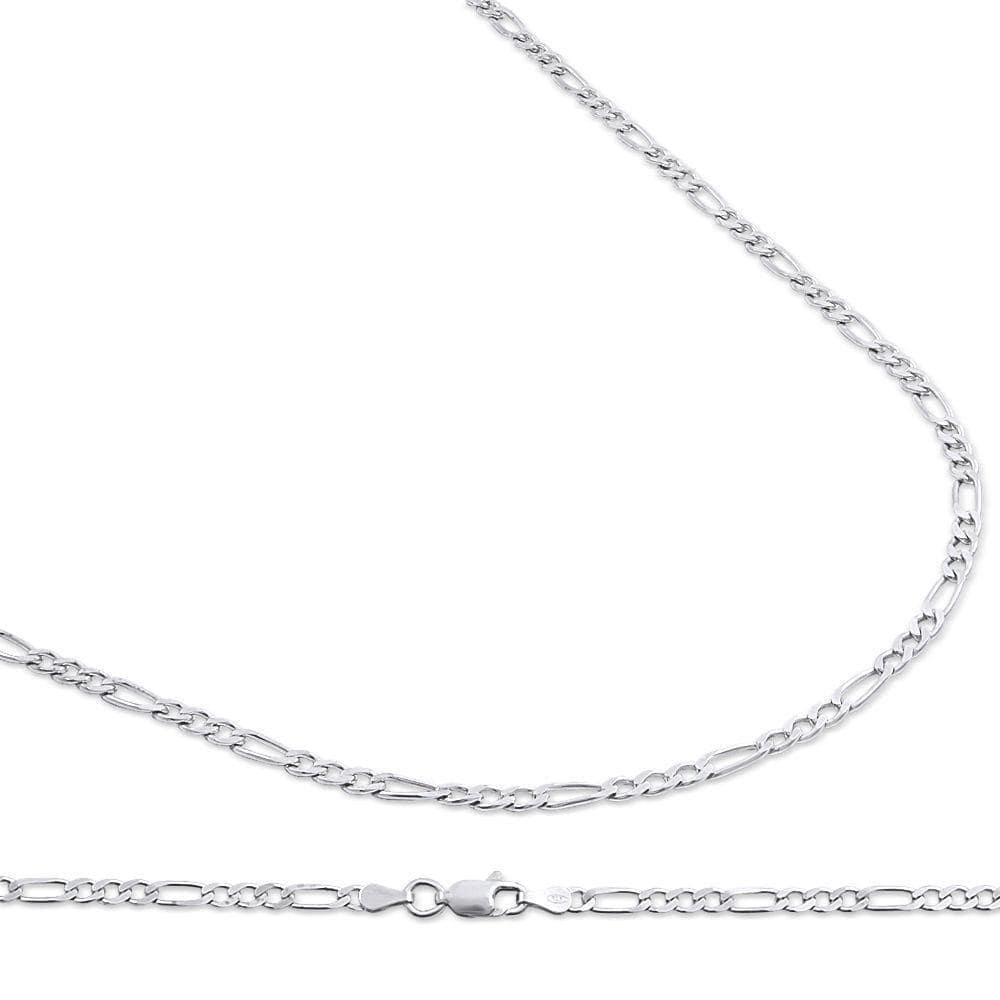 5.5MM 925 Sterling Silver Figaro Link Chain Necklace