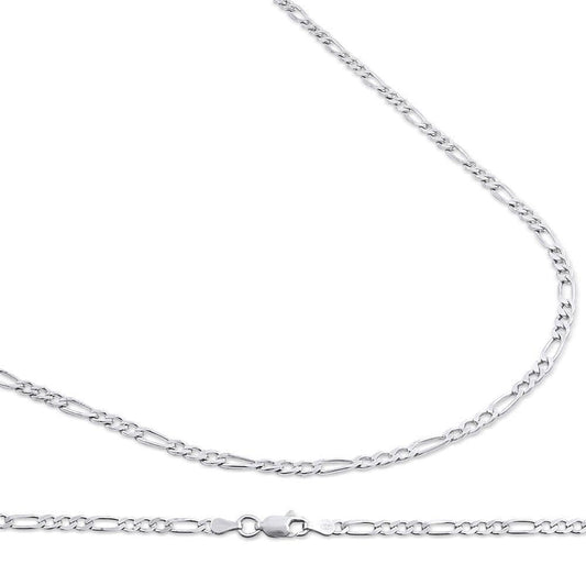 5.5MM 925 Sterling Silver Figaro Link Chain Necklace