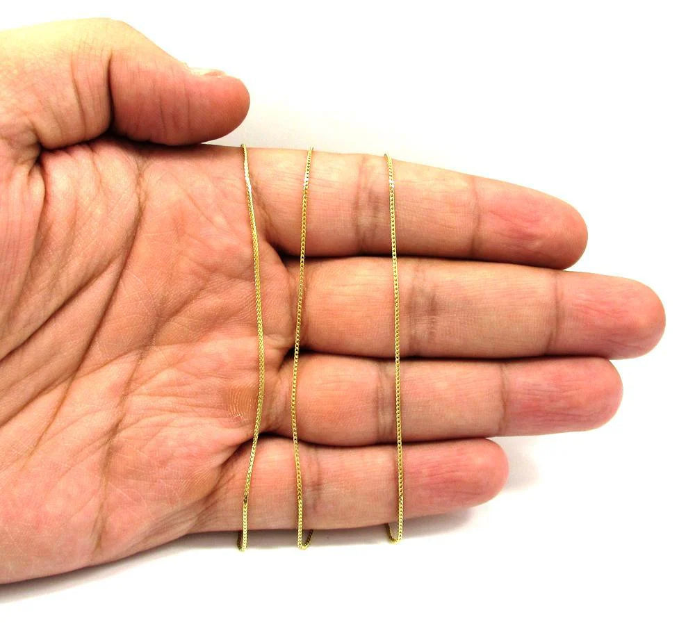 10K Yellow Gold 1.8MM Diamond Cut Franco Chain