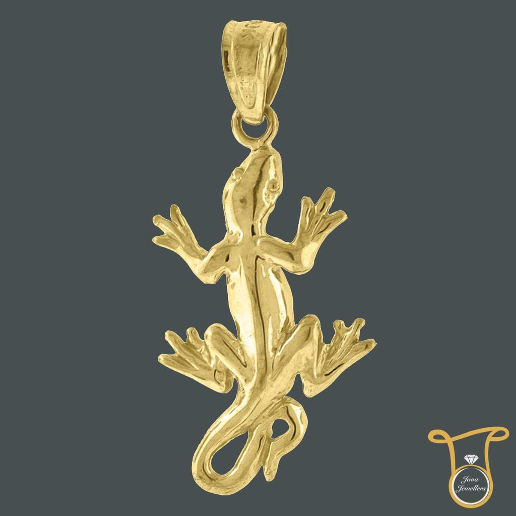 10kt Yellow Gold Lizard Animal & Insects Fashion Charm Pendant