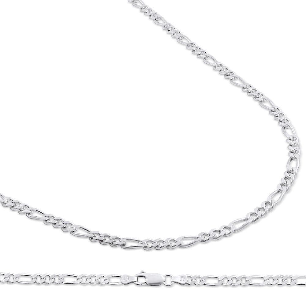 4.5MM 925 Sterling Silver Figaro Link Chain Necklace